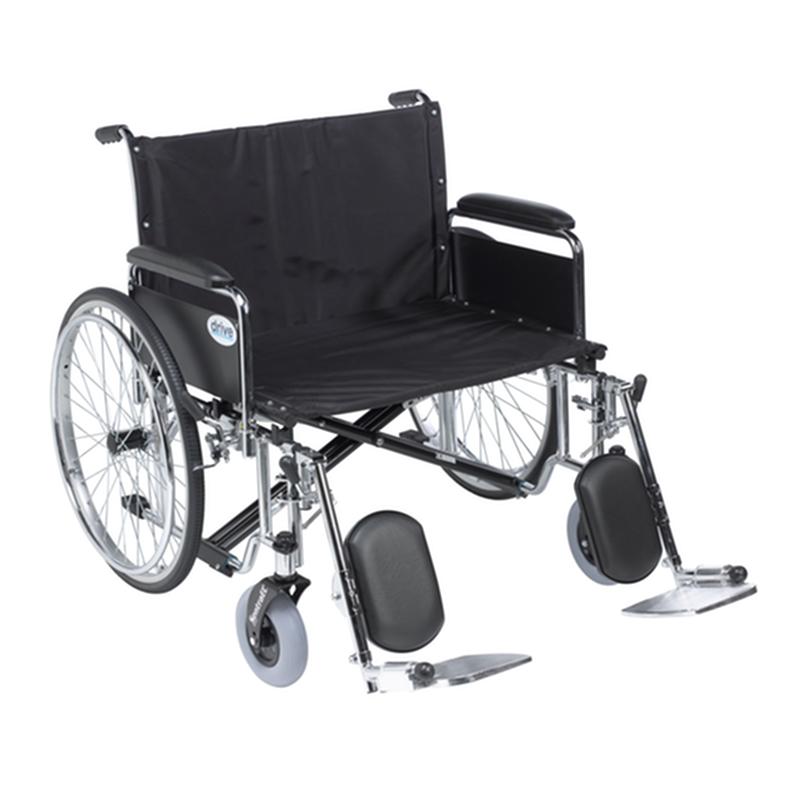 Sentra Ec Heavy Duty Extra Wide Wheelchair, Detachable Full Arms, Elevating Leg Rests, 30" Seat * Drive…