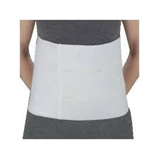 Deroyal 12" 4-Panel Elastic Abdominal Binder Medium/Large (46" - 62") Hook & Loop Closure Latex