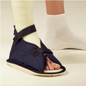 Deroyal Open Toe Cast Boot W/ Hook And Loop Closure, Medium, W/Canvas