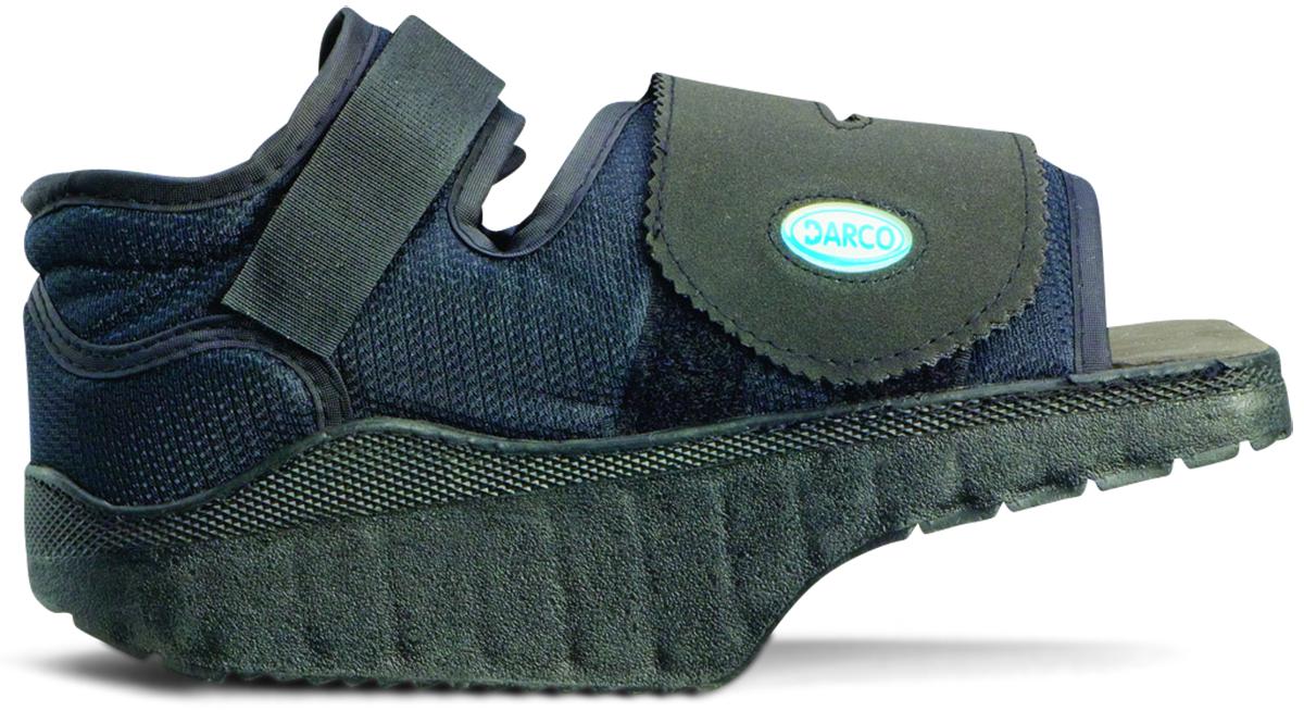 Darco Heelwedge Off-Loading Shoe, Small (Women 6-7.5 Men 5-6.5) Black