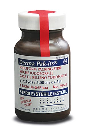 Pak-Its Packing Gauze With Insert, Iodoform, 1in X 5yds