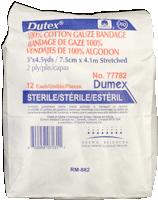 Dutex 100% Cotton 2 Ply Conforming Bandage 3in X 4.1yds