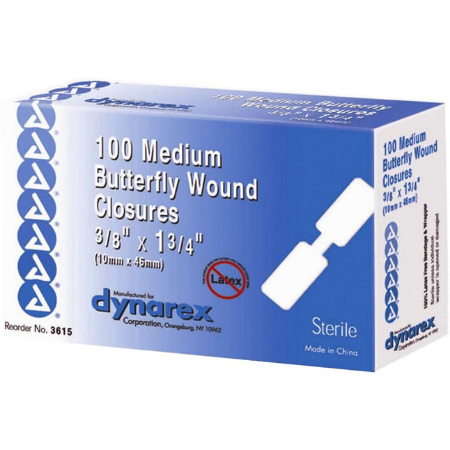 Bandage Butterfly Wound Closure Sterile Medium