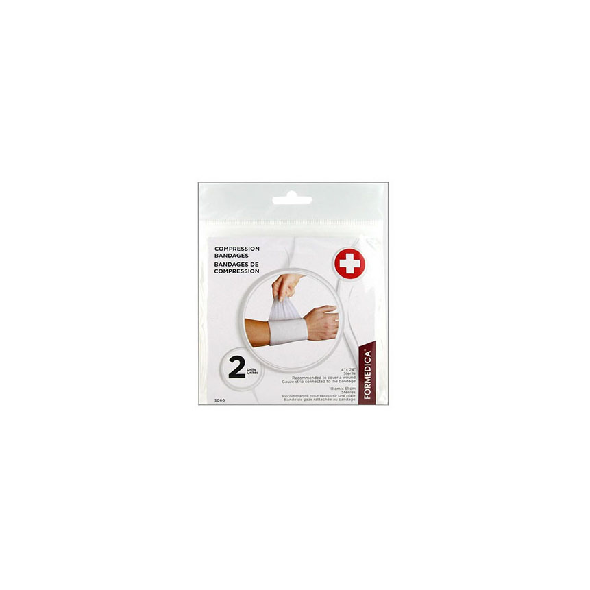 Compression Bandage 4" X 24", Sterile, White (775604030608)