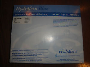 Hydrofera Blue Foam Dressing 6" X 6" Standard W/O Border