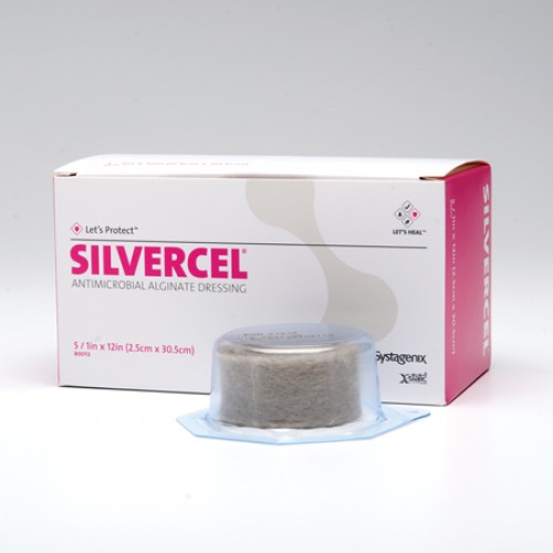 Silvercel Hydro-Alginate Antimicrobial Dressing W/ Silver (2.5 X 30.5)Cm Rope