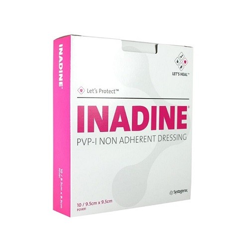 Inadine Pvp-I Non Adherent Dressing 9.5cm X 9.5cm
