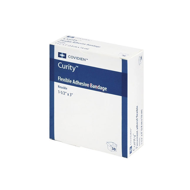 Curity Adhesive Fabric Knuckle Bandage, 1 1/2in X 3in X 7/8in