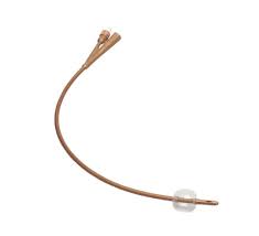 Dover Silver Foley Catheter, 100% Silicone With Silver Hydrogel Coating, 2-Way, 5cc, 20fr