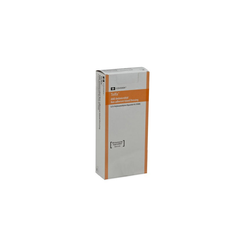 Telfa Amd Antimicrobial Island Dressing With Phmb, Antimicrobial Sterile, 4" X 14"