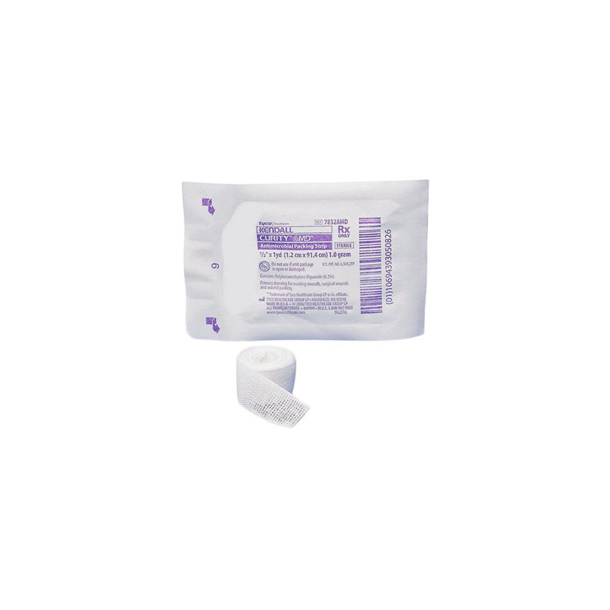 Curity Packing Strips With Phmb, Antimicrobial, Sterile 1/2" X 3yrd