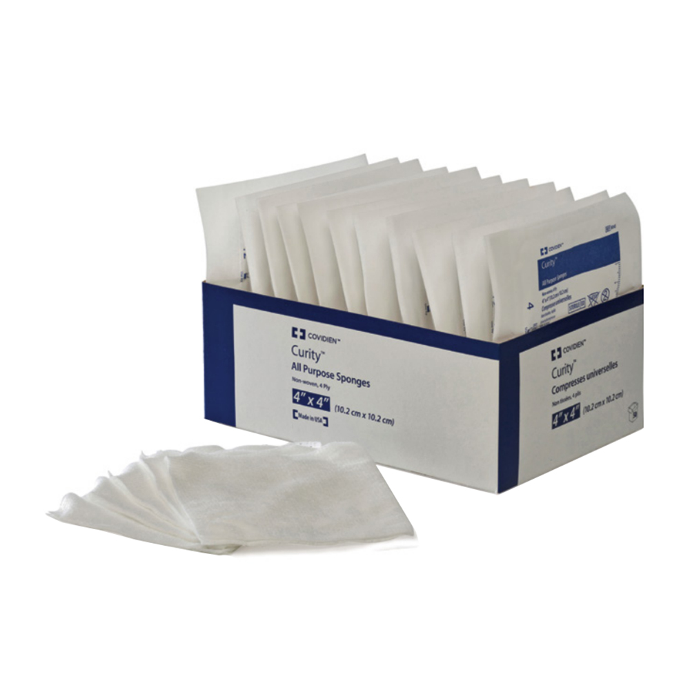 Curity Premium Non-Woven All -Purpose Gauze Sponge 4ply 4" X 4"