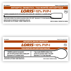 Antiseptic Swabstick, 10% Pvp 1% Iodine