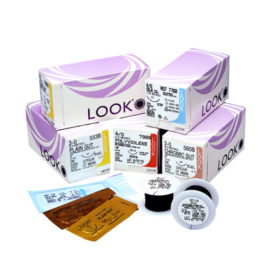 Look Absorbable Suture 3-0 Chromic Gut 27" 18mm With C-6 Reverse Cutting Needle