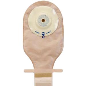 Ultralite 1-Piece 1" Pre-Cut Drain Pouch W/Aquatack Hc Shallow Convex Barrier Opaque 16oz