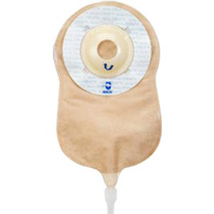 Ultralite 1-Pc Urostomy Pouch W/Deep Convex Adh Barrier & E-Z Drain 7/8" Opening Transp 16oz