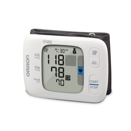 Omron Gold Wireless Wrist Bp Monitor W/ Bluetooth (5.3 X 8.5") 3.2oz 2xaaa Batteries