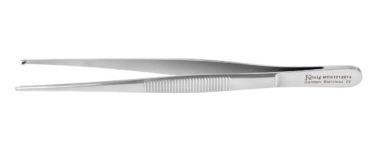 Konig Tissue Forcep 5.75" 1 X 2 Teeth Straight Stainless Steel German O.R. Quality