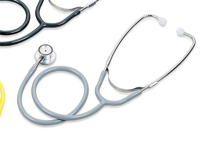 Pediatric Stethoscopes Dual-Head,Gray 22"(56cm)