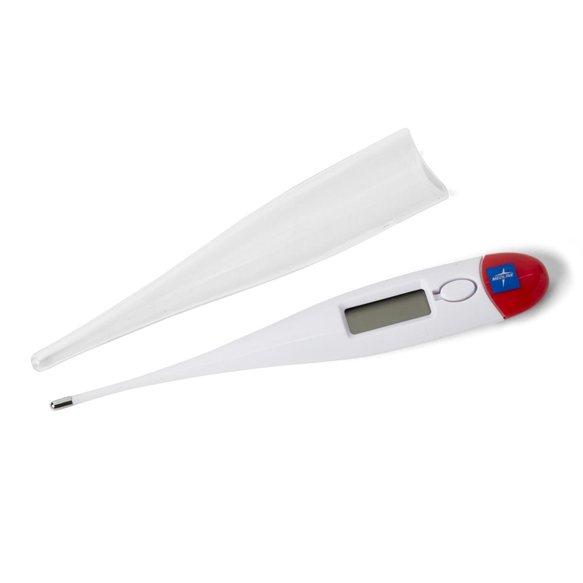 30-Second Rectal Digital Thermometer W/ 20 Pre-Lubricated Covers Reusable