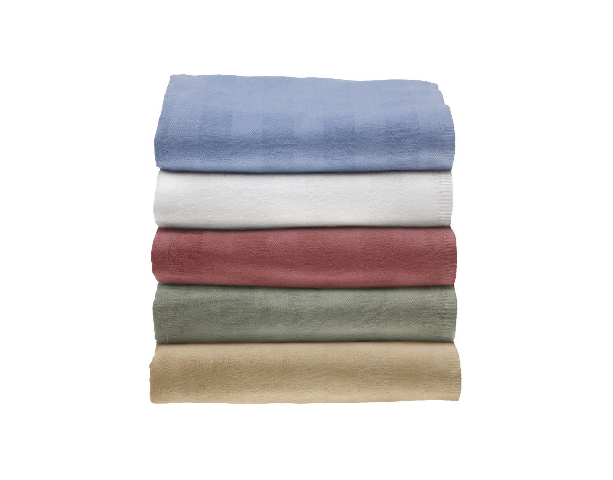 Blanket Spread Herringbone,70x108,Wedgewood Blue,Lightweight,55% Cotton45% Polyester