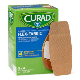 Fabric Adhesive Bandage 2" X 4" Sterile Latex-Free