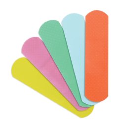 Curad Kid Bandage Neon Colours 3/4" X 3"