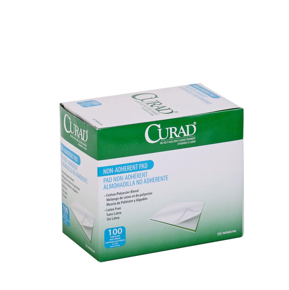 Curad Sterile Non Adherent Pads, 2" X 3"