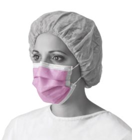 Face Mask Earloop 4-Ply Fluid-Resistant Level 3 W/ Anti-Fog Thin Foam Strip Purple