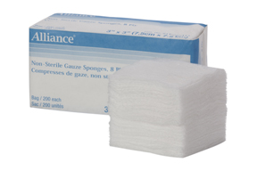 Non Sterile Woven Gauze Sponge, 3" X 3"