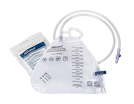 Urinary Drainage Bag 2000 Ml W/ Anti-Flux Valve Latex Free