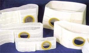 Nu-Form Cool Comfort 5" Support Belt Lg (36-41") Left-Side 2 1/4" Centered Opening Beige (Non-R