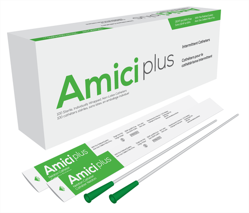 Amici Ultra Male Intermittent Catheters, Size 8fr 16in