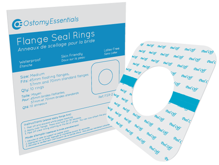 Ostomy Essentials Flange Seal Rings, Size Medium (45mm, 57mm-70mm)