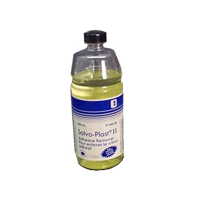 Solvo-Plast Ii Adhesive Remover 100ml Yellow Liquid Insoluble In Water Noted Odor Preserves Ski