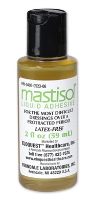 Amber Color Adhesive Liquid Mastisol 2oz Bottle