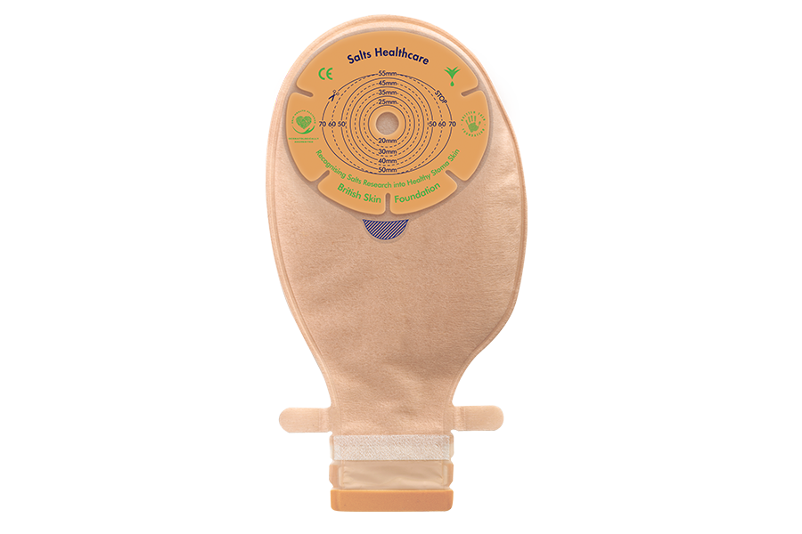 Confidence Natural Advance 1-Piece Large Drainable Pouch With Flexifit And Aloe, Transparent