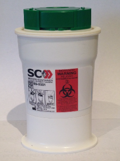 Chopper Sharps Container For Insulin Syringes, 2" W X 1" D X 5" H