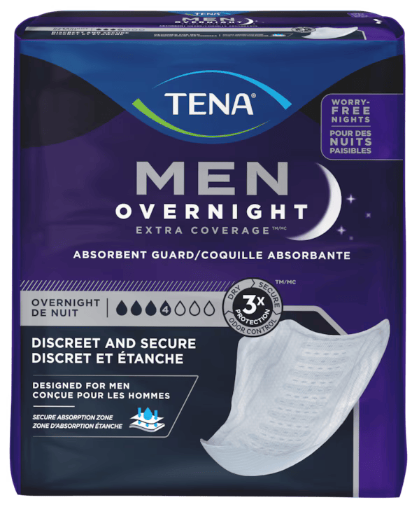 Tena Mentm Overnight Guard - White