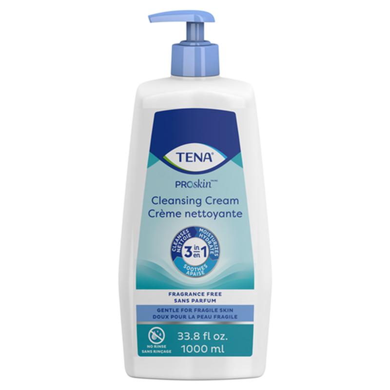 Tena Cleansing Cream (Formerly Washcream) Scent Free 1000ml Btl