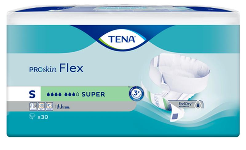 Tena Flex Belted Briefs, Super, Size 8, 24in-34in Heavy Item