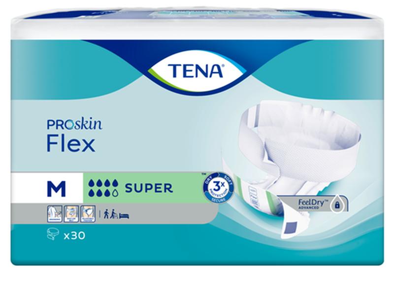 Tena Flex Belted Briefs, Super, Size 12, 28in-42in Heavy Item