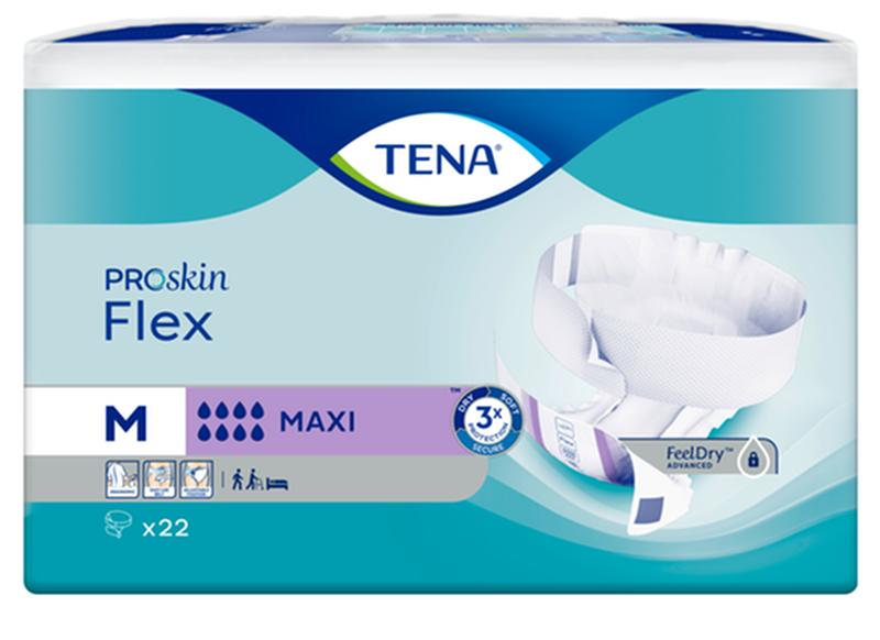 Tena Flex Belted Briefs, Maxi/Overnight, Size 12, 28in-42in Heavy Item