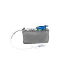 Cadd Medication Cassette Reservoir W/ Flow Stop Free-Flow Female Luer 100ml 8" Tubing Latex