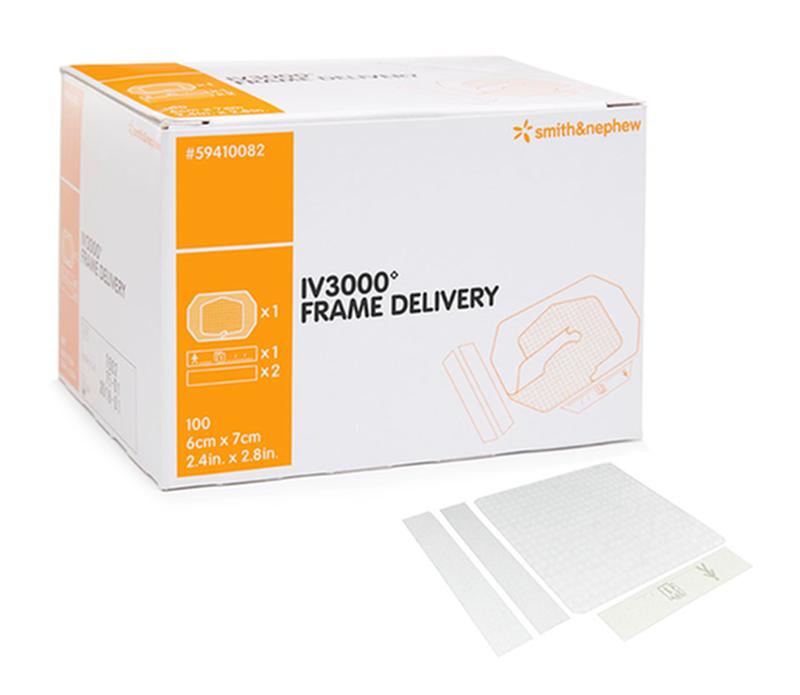 Iv3000 Frame Delivery Fixation Dressing, Size 10cm X 12cm