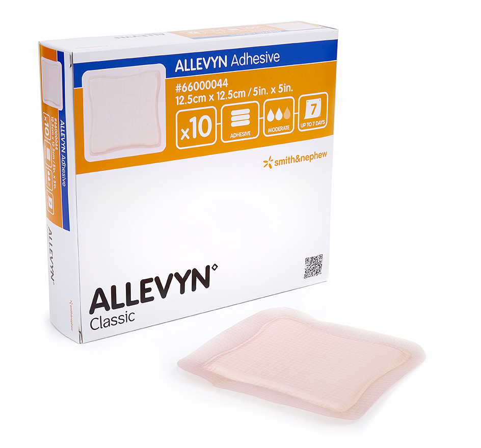Allevyn Adhesive Foam Dressing, Size 12.5cm X 22.5cm