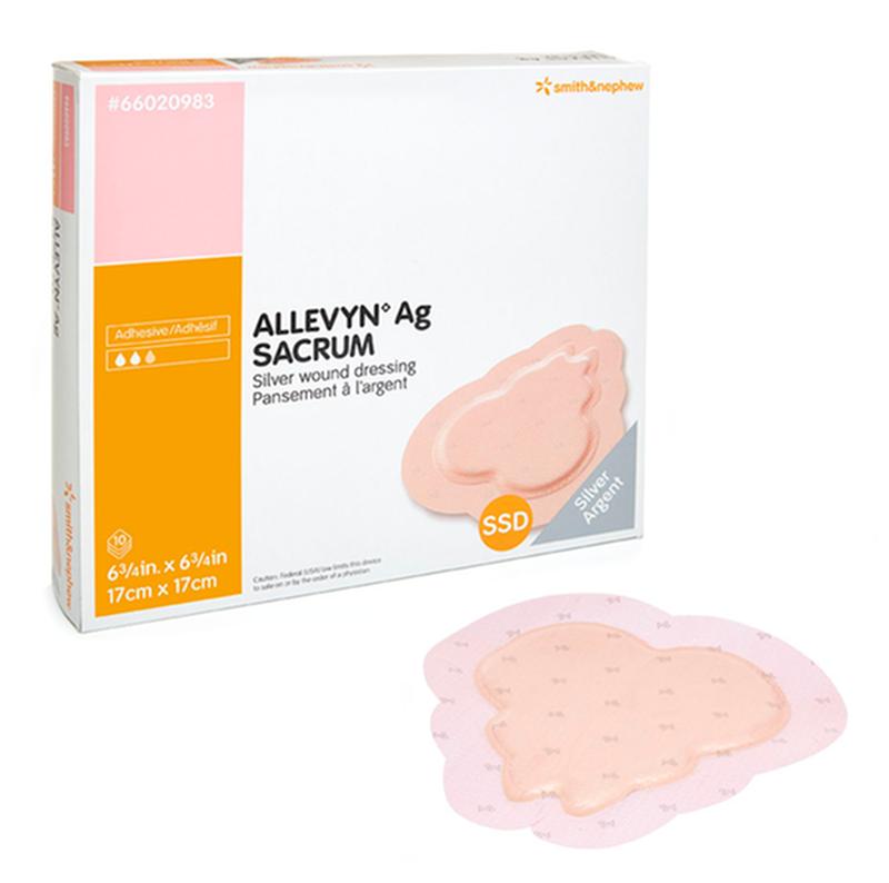 Allevyn Ag Adhesive Sacrum Dressing, Size 22cm X 22cm