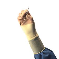 Protexis Pi Surgical Glove Cream Sterile,Size 6.5 Length 11.3" Interlocking Beaded Cuff, Pun