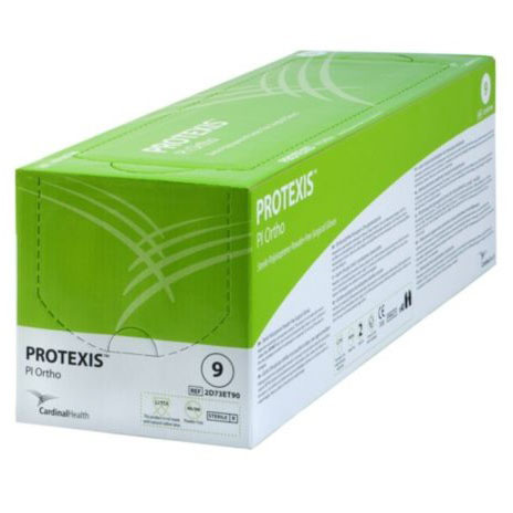 Protexis Pi Ortho Surgical Gloves, Polyisoprene, Powder-Free, Size 7.5, 12" Length