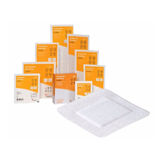 Composite Wound Dressing 4"X4" Sterile Non-Woven Absorbent Pad W/ Hypoallergenic Acrylic Adhes